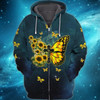 FUNSTUFFPRINT   Butterfly Faith - Full Print   3D Hoodie and Zip Hoodie