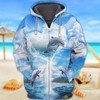FUNSTUFFPRINT Dolphin 01 - 3D Full Print   3D Hoodie and Zip Hoodie