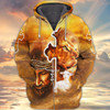 FUNSTUFFPRINT Jesus 3d full print shirt christian gift  3D Hoodie and Zip Hoodie