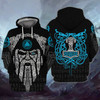 FUNSTUFFPRINT Viking  Full Print Tad  3D Hoodie and Zip Hoodie