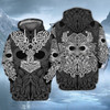 FUNSTUFFPRINT  Viking  Full Print Tad 01  3D Hoodie and Zip Hoodie