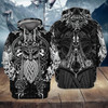 FUNSTUFFPRINT  Viking  Full Print Tad 02 3D Hoodie and Zip Hoodie