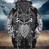FUNSTUFFPRINT  Viking  Full Print Tad 02 3D Hoodie and Zip Hoodie