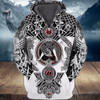 FUNSTUFFPRINT  Viking  Full Print Tad 03  3D Hoodie and Zip Hoodie