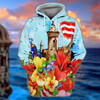 FUNSTUFFPRINT PUERTO RICO-Full Print 3D Hoodie and Zip Hoodie