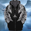FUNSTUFFPRINT  Viking  Full Print Tad 04  3D Hoodie and Zip Hoodie