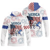 FUNSTUFFPRINT - Horse 'Merica 3D Hoodie and Zip Hoodie