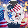 FUNSTUFFPRINT Happy Independence 3D Hoodie and Zip Hoodie