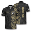 Custom Golden Tribal Custom Bowling Jerseys for Men, Perfect Shirt for Bowling Lover, Bowling Jersey Shirt