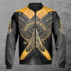 Customize Name, Lodge Name and Number Freemasonry Masonic Unisex Bomber Jacket S-5XL