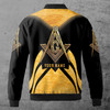 Customize Name, Lodge Name and Number Freemasonry Masonic Unisex Bomber Jacket S-5XL