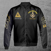 Customized Lodge Name and Number Freemasonry 357 Prince Hall Masonic Symbol Unisex Bomber Jacket S-5XL