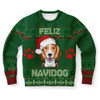 FUNSTUFFPRINT Beagle Feliz Navidog Ugly Christmas Sweater, Christmas Sweater, Ugly Sweater, Funny Xmas Sweaters Ugly  Sweater