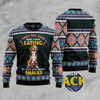 FUNSTUFFPRINT Beagle Snack Ugly Christmas Sweater, Christmas Sweater, Ugly Sweater, Funny Xmas Sweaters Ugly  Sweater