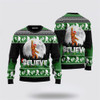 FUNSTUFFPRINT Bigfoot Believe Ugly Christmas Sweater – Gifts For Ugly Sweater Lovers Ugly  Sweater
