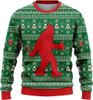 FUNSTUFFPRINT Bigfoot Sasquatch Funny Green Pattern Ugly Christmas Sweater – Best Gift For Christmas Ugly  Sweater