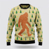 FUNSTUFFPRINT Bigfoot Sasquatch Ugly Christmas Sweater – Gifts For Bigfoot Lovers Ugly  Sweater