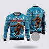 FUNSTUFFPRINT Bigfoot Surfing Swells Ugly Christmas Sweater – Best Gift For Christmas Ugly  Sweater