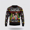 FUNSTUFFPRINT Bulldog Christmas Ugly Sweater – Pet Lover Christmas Sweater Ugly  Sweater