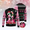 FUNSTUFFPRINT Candy Cane Flamingo Ugly Christmas Sweater, Christmas Sweater, Ugly Sweater, Funny Xmas Sweaters Ugly  Sweater