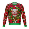FUNSTUFFPRINT Chihuahua With Wreath Christmas Ugly Sweater, Christmas Sweater, Ugly Sweater, Funny Xmas Sweaters Ugly  Sweater