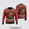FUNSTUFFPRINT Christian Sweater, Funny Jesus And Funny Santa Say Cheese Ugly Christmas Sweater, Jesus Christmas Sweater, Jesus Saves Shirt Ugly  Sweater