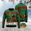 FUNSTUFFPRINT Christmas Tree Horse Ugly Christmas Sweater, Xmas Tree Sweater, Christmas Sweater Ugly  Sweater