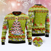 FUNSTUFFPRINT Cow Pine Tree Christmas Ugly Christmas Sweater, Xmas Tree Sweater, Christmas Sweater Ugly  Sweater