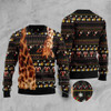 FUNSTUFFPRINT Cute Giraffe Ugly Christmas Sweater, Christmas Sweater, Ugly Sweater, Funny Xmas Sweaters Ugly  Sweater