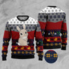 FUNSTUFFPRINT Cute Rabbit Ugly Christmas Sweater, Christmas Sweater, Ugly Sweater, Funny Xmas Sweaters Ugly  Sweater