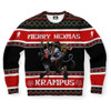 FUNSTUFFPRINT Dark Krampus Hexmas Ugly Christmas Sweater, Christmas Sweater, Ugly Sweater, Funny Xmas Sweaters Ugly  Sweater