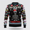 FUNSTUFFPRINT Dead Inside Ugly Christmas Sweater For Men And Women Skull Design – Christmas Gifts For Frends Ugly  Sweater