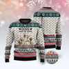 FUNSTUFFPRINT Dogs Make Me Happy Humans Make My Head Hurt Ugly Christmas Sweater, Dog Ugly Christmas Sweater, Ugly Dog Sweaters Ugly  Sweater