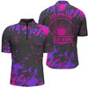 Custom Personalized Bowling Quarter Zip Shirts Men, Multi Color Bowling Balls And Pins Bowling Team Shirts