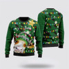 FUNSTUFFPRINT Ho Ho Ho Cow Christmas Tree Ugly Christmas Sweater – Sweater Gifts For Pet Lover Ugly  Sweater