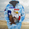 FUNSTUFFPRINT Texas Pride  Full Print   3D Hoodie and Zip Hoodie