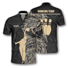 Custom Apricot Bowling Player Custom Bowling Jerseys for Men, Tribal Bowling Shirt, Custom Bowling Shirt