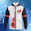FUNSTUFFPRINT  Guitar -  Full Print  3D Hoodie and Zip Hoodie