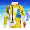 FUNSTUFFPRINT Guitar - Full Print   3D Hoodie and Zip Hoodie