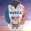 FUNSTUFFPRINT Pig - Independence Day Is Coming  3D Hoodie and Zip Hoodie