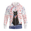 FUNSTUFFPRINT Independence Day Is Coming - Black Cat Full Print 3D Hoodie and Zip Hoodie