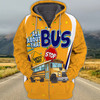 FUNSTUFFPRINT School Bus Driver Full Print 02  3D Hoodie and Zip Hoodie