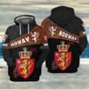 FUNSTUFFPRINT Norway Full Print Tad   3D Hoodie and Zip Hoodie