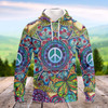 FUNSTUFFPRINT Hippie -  Full Print Tad   3D Hoodie and Zip Hoodie