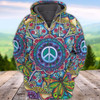 FUNSTUFFPRINT Hippie -  Full Print Tad   3D Hoodie and Zip Hoodie