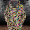 FUNSTUFFPRINT Sugar Skull - Full Print Tad  3D Hoodie and Zip Hoodie