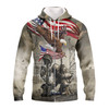 FUNSTUFFPRINT Veteran -  Full Print 01 3D Hoodie and Zip Hoodie