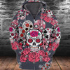 FUNSTUFFPRINT  Sugar Skull - 3D Full Print Tad 02 3D Hoodie and Zip Hoodie