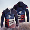 FUNSTUFFPRINT Texas - Full Print   3D Hoodie and Zip Hoodie
