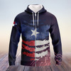 FUNSTUFFPRINT Texas - Full Print   3D Hoodie and Zip Hoodie